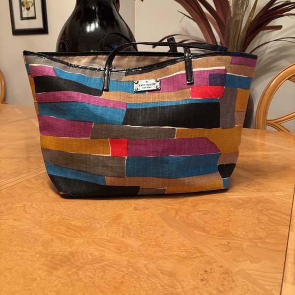 GUC Kate Spade Colorful Patchwork Harmony Tote - Picture 3 of 13